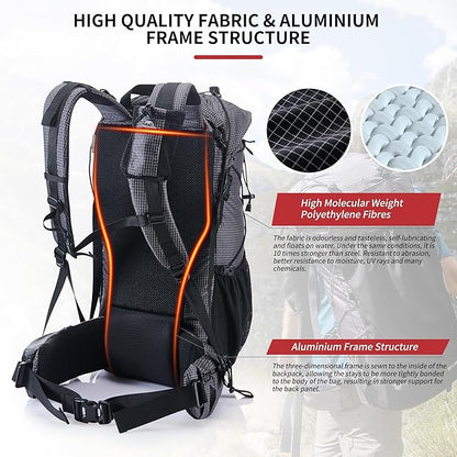 Naturehike 65L Rock Upgraded Internal Frame Hiking Backpack - Image 4