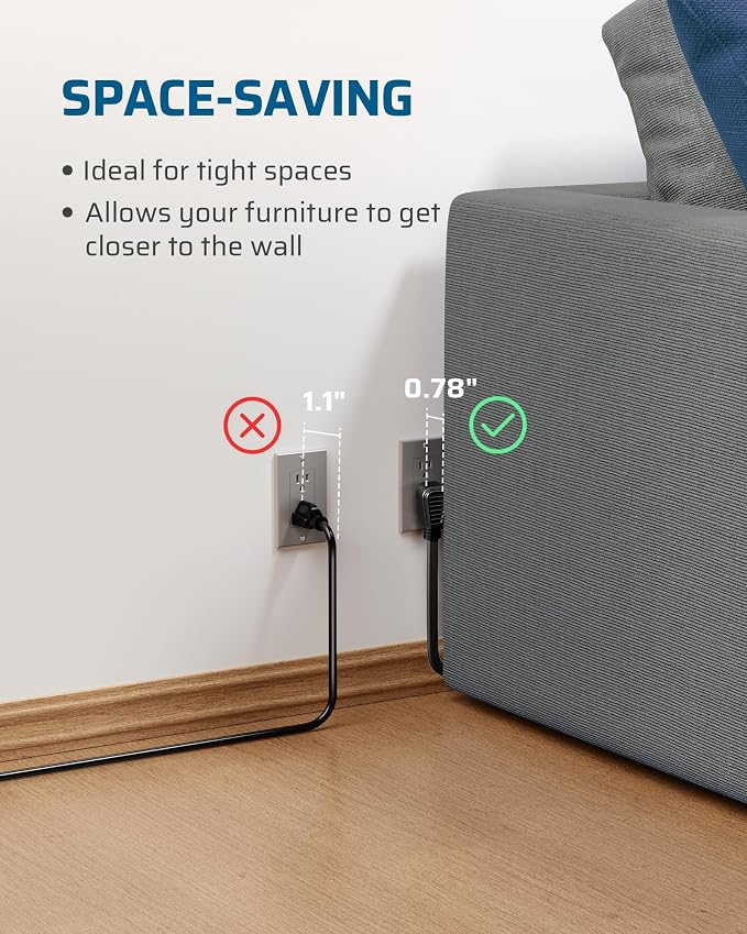 DEWENWILS 3 Outlet Extension Cord - Image 7