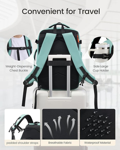 LOVEVOOK 40L Travel Backpack for Women & Men, TSA Approved Carry On Backpack - Image 5