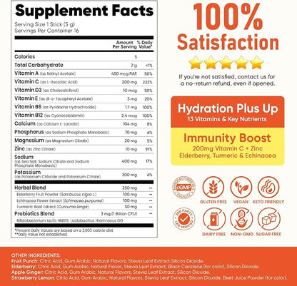Venture Pal 2-in-1 Hydration + Immune Electrolytes Powder Packets - Image 8