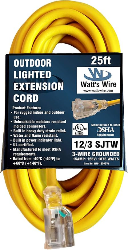 25 ft Outdoor Extension Cord Waterproof - Image 6