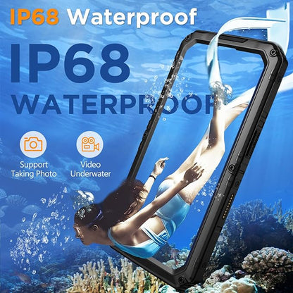 Mitywah Waterproof Case for iPhone 16 Pro Max, Heavy Duty Metal Cover - Image 3