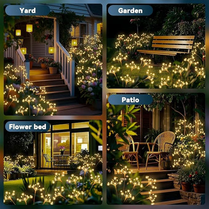 Solar Garden Lights 6 Pack Waterproof Solar Swaying Starburst Light Outdoor - Image 6