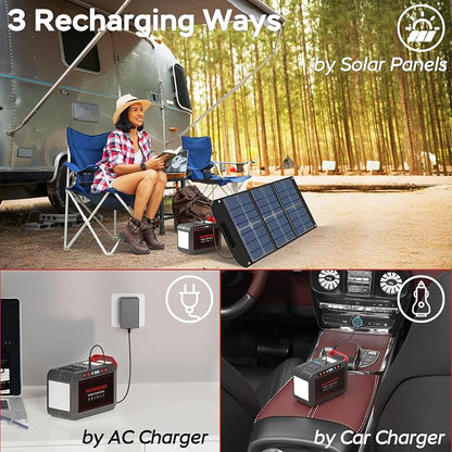 Portable Power Station 300W MARBERO 237Wh Camping Solar Generator Backup - Image 5