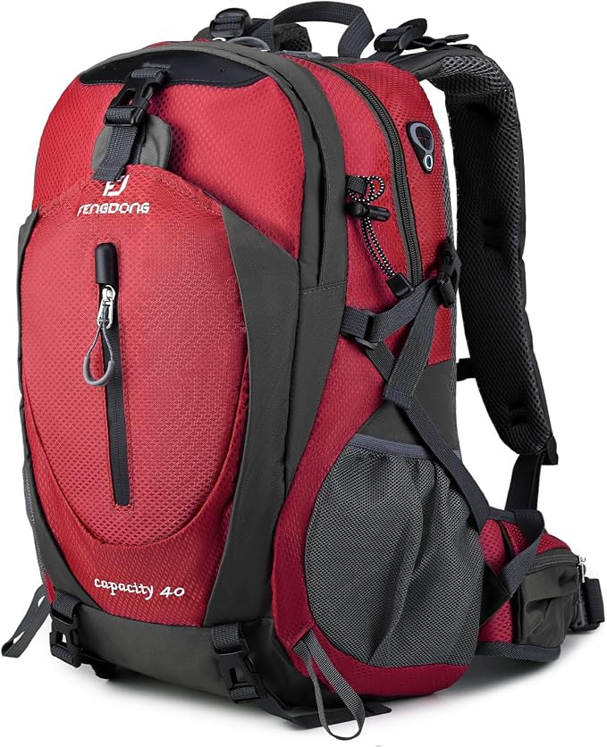 FENGDONG 40L Waterproof Lightweight Hiking, Travel Backpack by FENGDONG