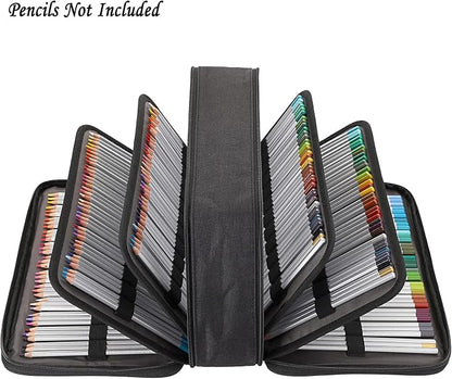 BTSKY Colored Pencil Case 360 Slots Pencil Bag Organizer High Capacity Holder - Image 2