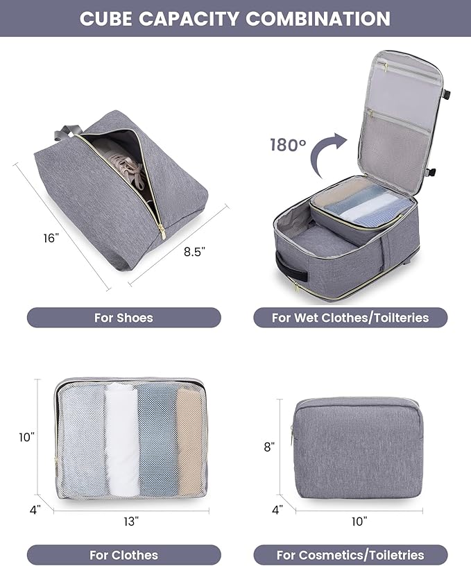 LOVEVOOK Large Travel Backpack for Women, TSA Carry on Backpack for Airplanes - Image 4