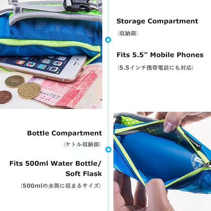 YAPJEB Soft Flask Collapsible Water Bottles, TPU Soft Water Bottle Folding Flask - Image 5