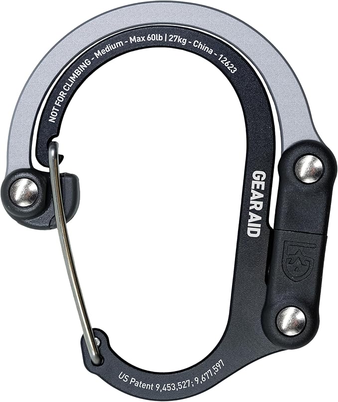GEAR AID HEROCLIP 360° Swivel Carabiner Gear Clip and Hook by GEARAID