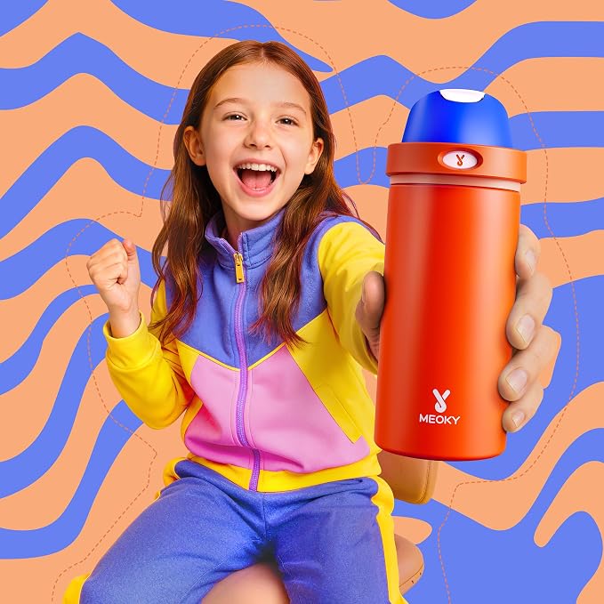 18 oz Insulated Water Bottle for Kids: Meoky Metal Water Bottle - Image 2
