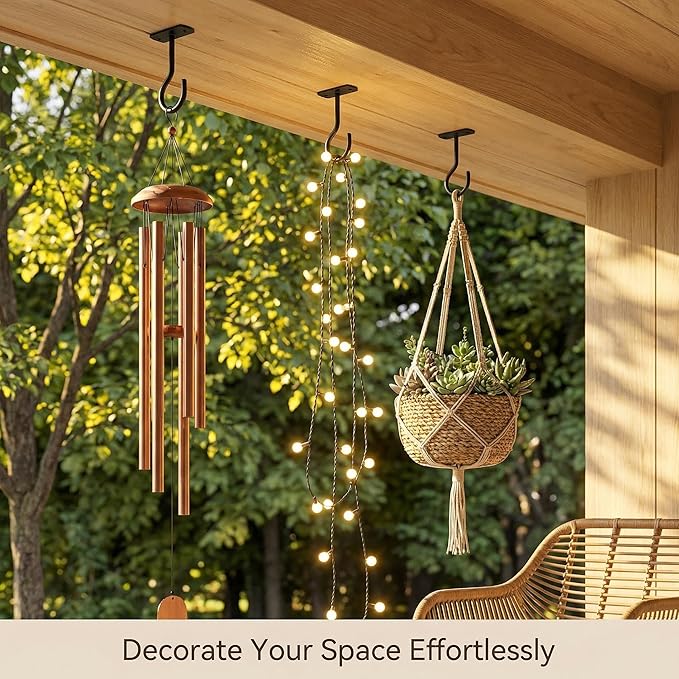 50Pack Ceiling Hooks Bulk for Hanging Plants Black 2.5in - Image 5