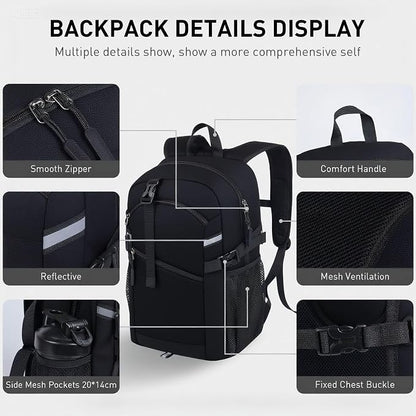 Small Hiking Backpack, 20L Lightweight Travel Daypack, Traveling and Outdoor - Image 3