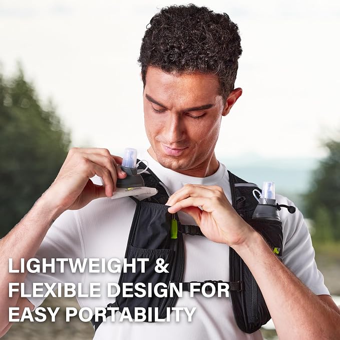 N NEVO RHINO 2PCS Soft Flask, 17oz/500ml TPU Running Water Bottle - Image 4