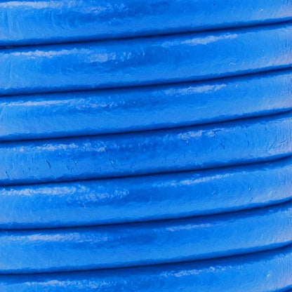 Mandala Crafts Round Genuine Blue Leather Cord - Image 3