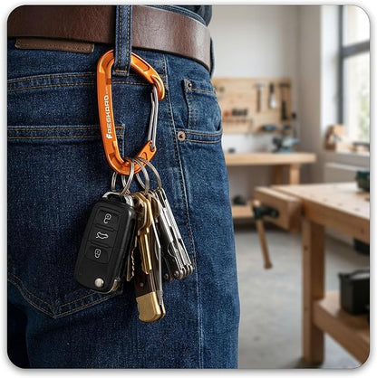 FresKaro 5pcs Nano Carabiner Clips, 8kN 1798lbs, Small Sturdy, Reliable - Image 5