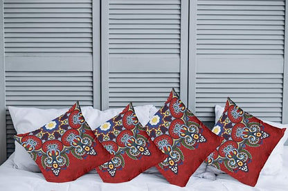 Ambesonne Mandala Throw Pillow Cushion Case Pack of 4, Color Jumble of Lace - Image 2