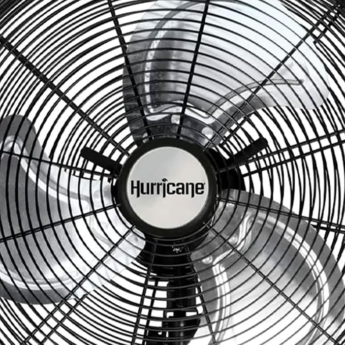Hurricane 16" High Velocity Pro Oscillating Metal Wall Mount Fan w/ 3 Speeds - Image 6