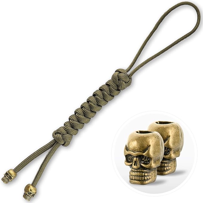 M-Tac Skull Knife Lanyard with Bead – Paracord Lanyard by M-Tac
