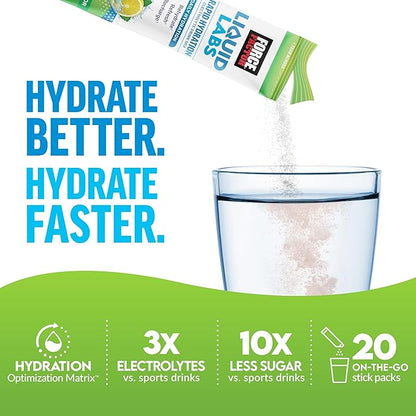 Force Factor Liquid Labs Electrolytes Powder Packets—Lemon Lime—Hydration - Image 2