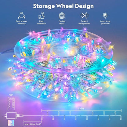JMEXSUSS 400 LED Easter Lights Indoor Outdoor, 132FT Easter String Lights Plug - Image 5