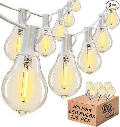 DAMAING Outdoor String Lights 300FT Waterproof Patio Lights by Lifeisgood