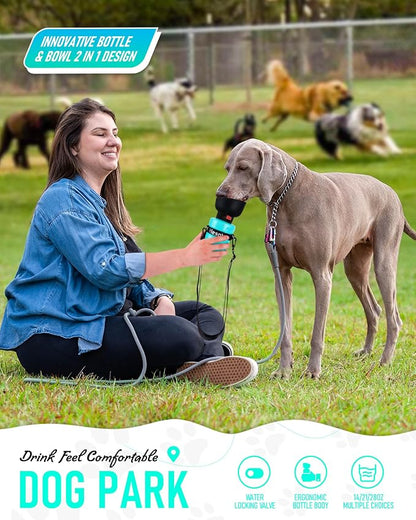 lesotc Dog Water Bottle, Portable Water Dispenser - Image 2