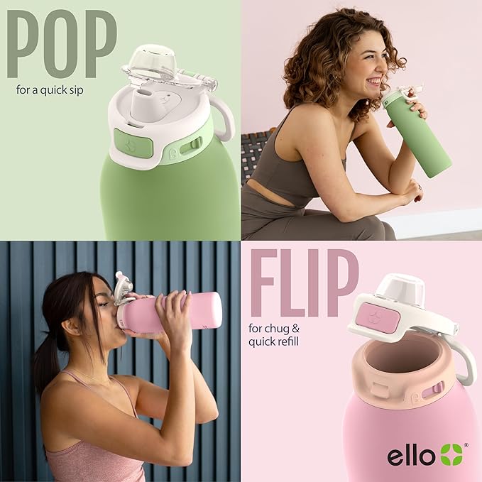 Ello Pop & Fill 32oz Stainless Steel Water Bottle - Image 5