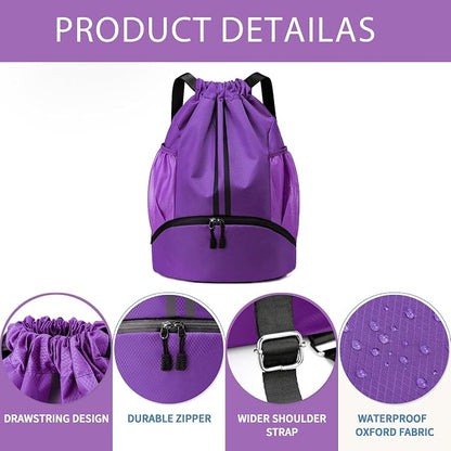 JELUTAR Drawstring Backpack Gym Bag - Image 8