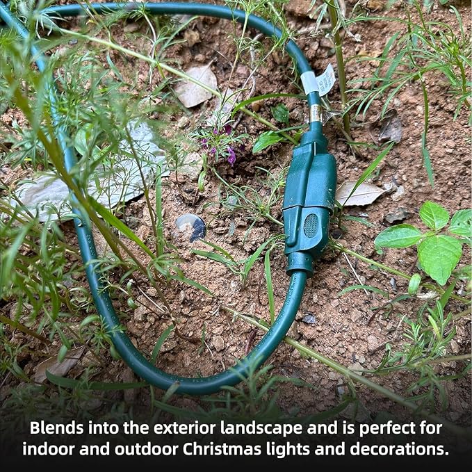 YOJOE Indoor Outdoor Extension Cord, 3 Prong 10A Weatherproof Power Cord - Image 4