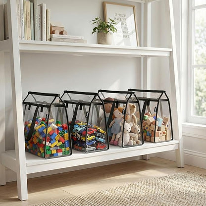HOLAY 4 Pack Clear Toy Storage Bags - Image 2