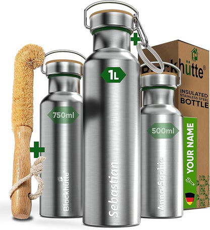 Blockhütte Insulated Custom Water Bottle 34 fl oz by Blockhuette