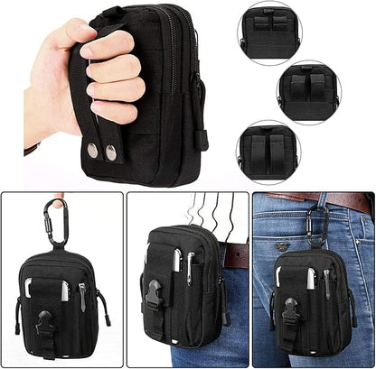 Belt Pouch, Tactical Molle Phone Pouch EDC Utility Pouches Waist Bag, Small - Image 2