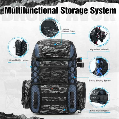 Piscifun Fishing Tackle Backpack - Image 4