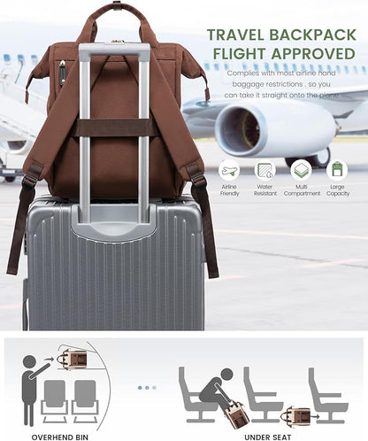 LOVEVOOK Laptop Backpack for Women Work Travel Backpack, Stylish College - Image 3