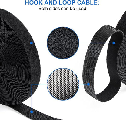 OneLeaf 2 Pack Fastening Cable Management Roll, Free Cutting Cable Straps - Image 4