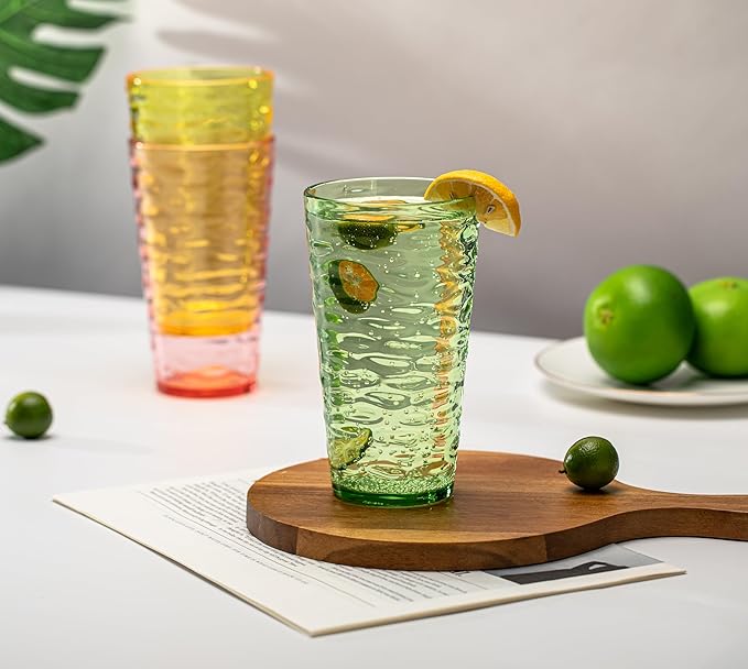 14-ounce Plastic Tumblers, Acrylic Drinking Glasses, Shatter-Proof, - Image 4
