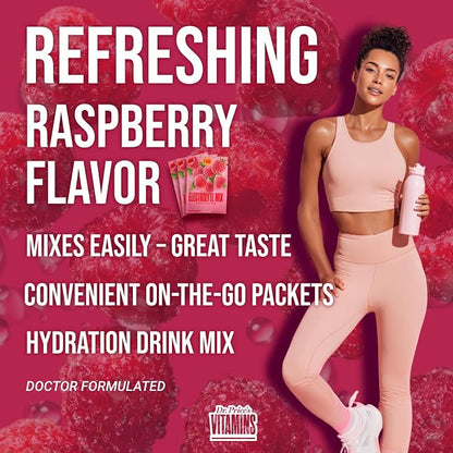 Dr. Price’s Electrolytes Hydration Powder Packets – Raspberry, 30 Packs | Sugar - Image 6