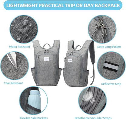 10L Foldable Lightweight Backpack – Packable Travel Daypack - Image 4