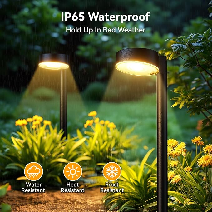 Ahaorigin 12 Pack Solar Pathway Lights Outdoor, 12 Brighter LED Solar Lights - Image 2