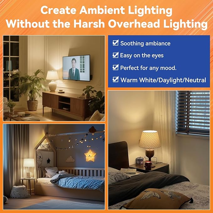 MagixPro Remote Rechargeable Light Bulbs, USB & Socket Charging, 1800mAh Battery - Image 4