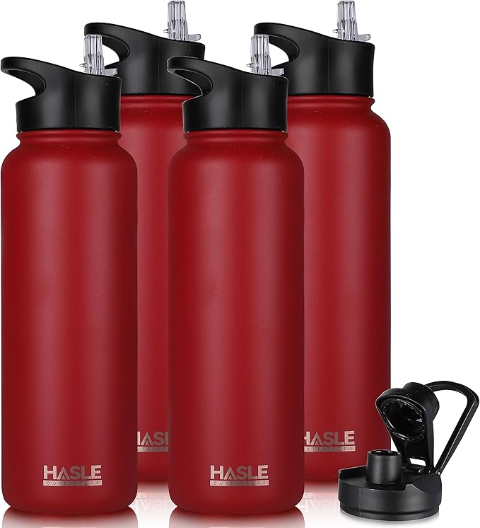 HASLE OUTFITTERS 40oz Stainless Steel Water Bottle, Vacuum Insulated Double by HASLEOUTFITTERS