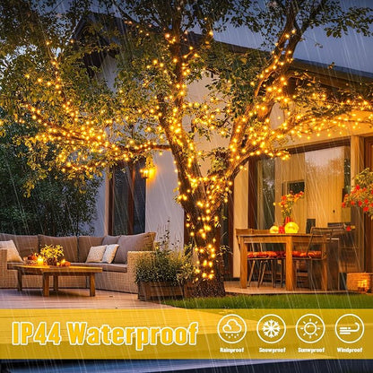 JMEXSUSS 2 Pack Solar String Lights Outdoor Waterproof, Total 66 FT 200 LED - Image 6