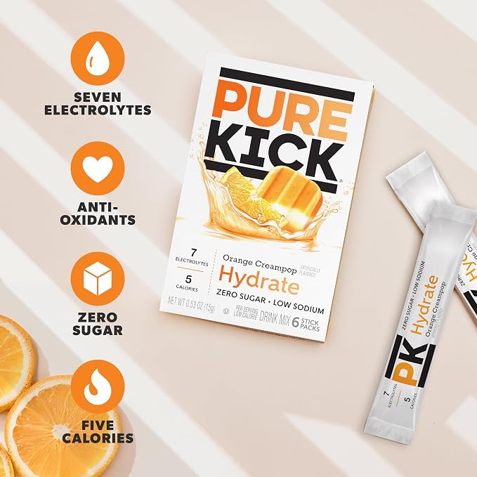 Pure Kick Hydration Singles To Go Drink Mix, Includes 12 Boxes - Image 4