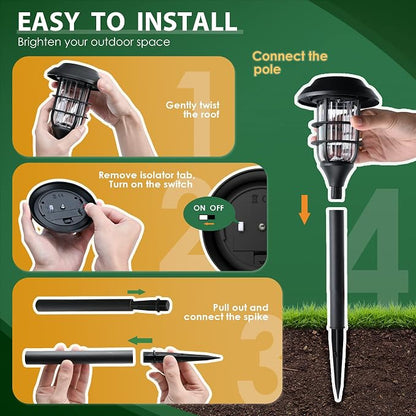 SOLPEX Solar Lights for Outside, Solar Outdoor Pathway Garden Lights Waterproof - Image 9