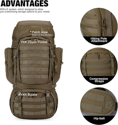 Mardingtop 60L Military Internal Frame Backpack - Image 3