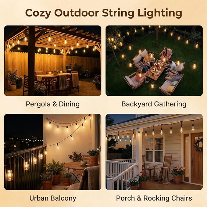 10 Pack ST40 Replacement Bulbs for Outdoor String Lights, 7W E17 Intermediate - Image 6