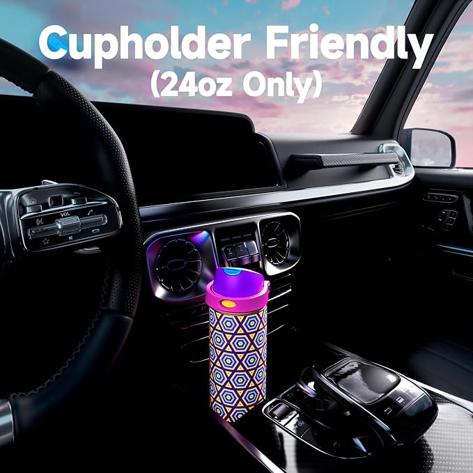 24 oz Insulated Water Bottle for Women: Meoky Stainless Steel Water Bottle - Image 8