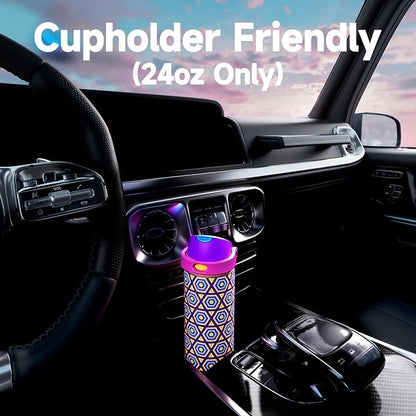 24 oz Insulated Water Bottle for Women: Meoky Stainless Steel Water Bottle - Image 8