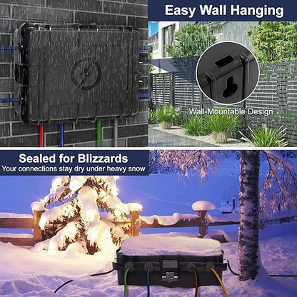 Large Outdoor Electrical Box Waterproof, IP54 Extension Cord Cover Weatherproof - Image 4