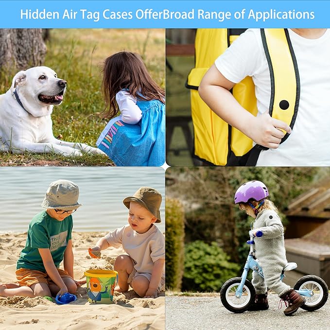 Air Tag Holder for Kids, Hidden GPS Tracker Case - Image 6